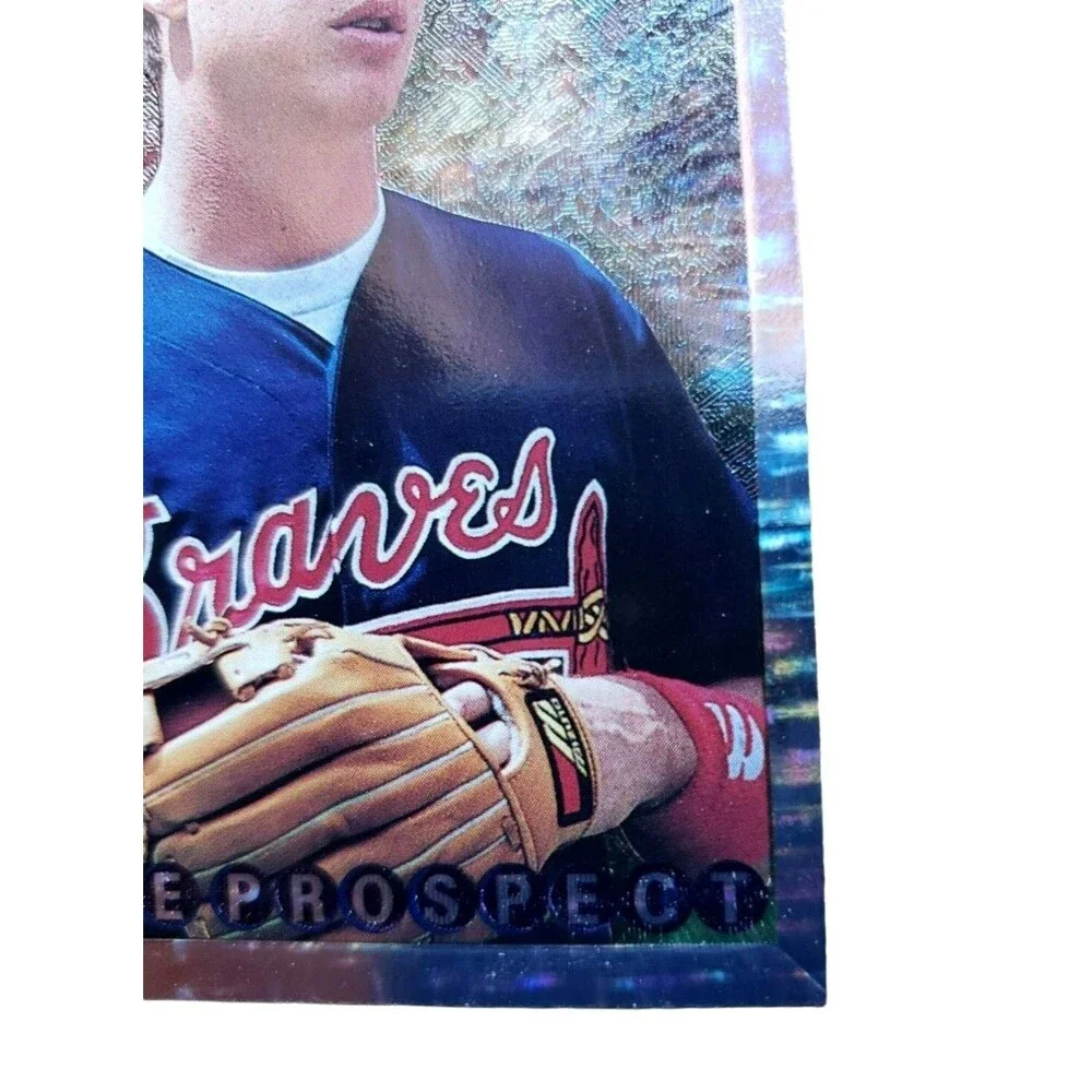1995 Bowman SILVER FOIL CHIPPER JONES PRIME PROSPECT Card#262 Atlanta Braves HOF
